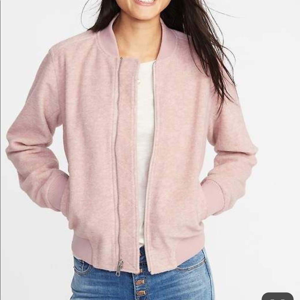 NWOT- Pink Bomber Jacket